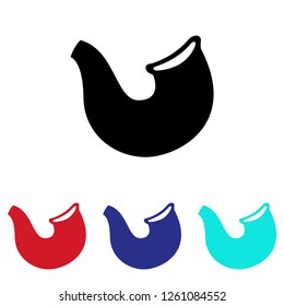 Ram horn Shofar icon vector