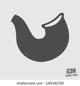 Ram horn Shofar icon vector