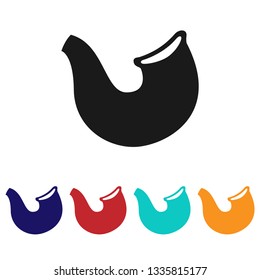 Ram horn Shofar icon vector