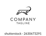 Ram horned goat logo design