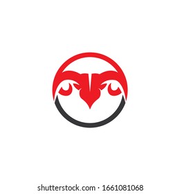 Plantilla de iconos del logotipo de vectores de Ram Horns