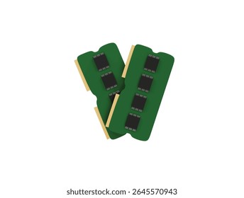ram icon 3d illustration render