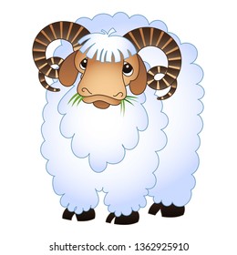 Ram icon. Cartoon of ram vector icon for web design isolated on white background