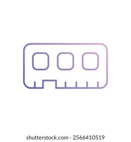 Ram icon. Computer hardware icon design. vector graphic