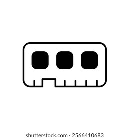 Ram icon. Computer hardware icon design. vector graphic