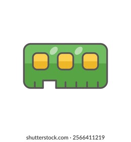 Ram icon. Computer hardware icon design. vector graphic