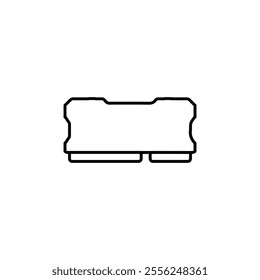 ram icon Flat symbol set outline