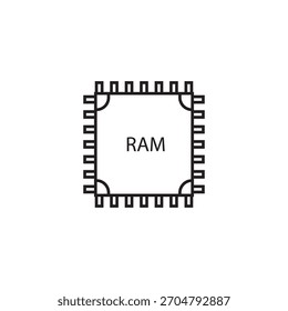 Icono de RAM Ilustración Elemento Diseño 
