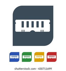 RAM Icon Isolated on White Background.vector illustration icon