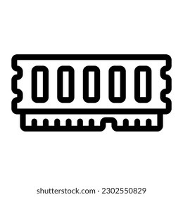 RAM icon. Pixel perfect simple icon