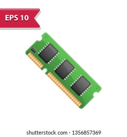 RAM Icon. Professional, pixel-aligned icon in realistic colors.