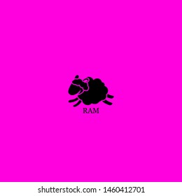 ram icon sign signifier vector