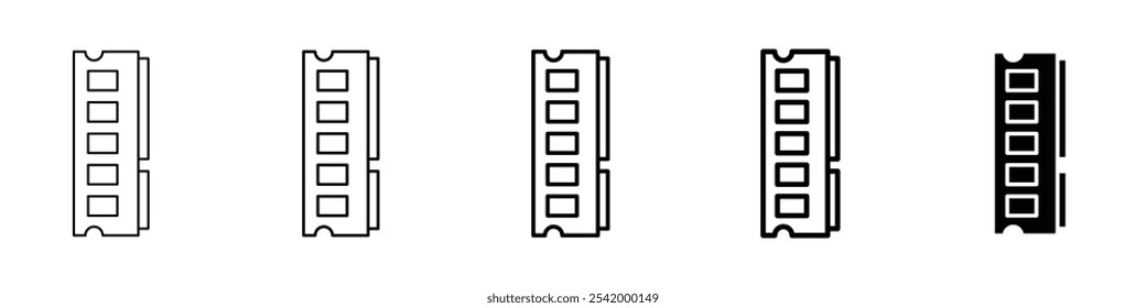 ícone de ram Ilustração de contorno simples
