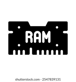 Icono de RAM con glifo de estilo