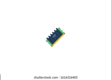 Ram icon in trendy flat style isolated on white background vector illustration