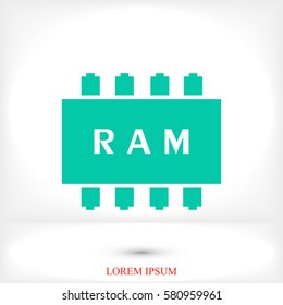 ram icon, vector best flat icon EPS 10