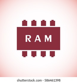 ram icon, vector best flat icon EPS 10