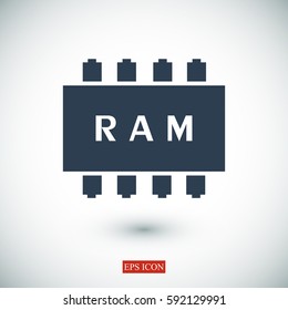 ram icon, vector best flat icon EPS 10