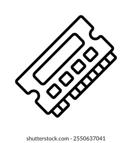 ícone ram modelo de design de vetor simples e limpo