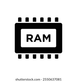 ícone ram modelo de design de vetor simples e limpo