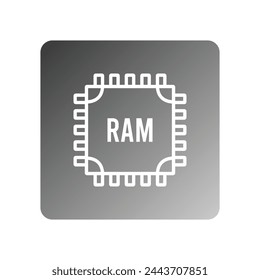 ram icon vector template illustration logo design