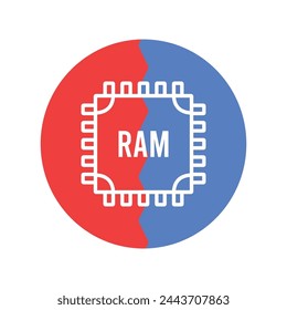 ram icon vector template illustration logo design