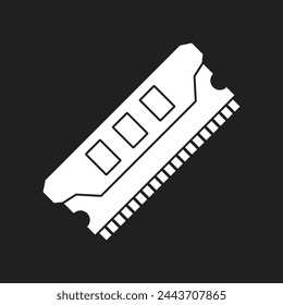 RAM-Symbol Vektor-Vorlage Illustration Logo Design