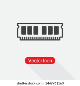 RAM Icon,Random Access Memory Icon Vector Illustration Eps10
