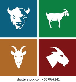 ram icons set. Set of 4 ram filled icons such as 