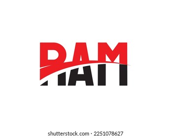 RAM Letter Initial Logo Design Vector Illustration