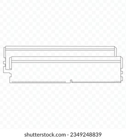 RAM-LINIE-SYMBOL-VEKTOR . Vector file.eps.10