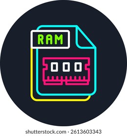 RAM Line Multi Colour Circle
