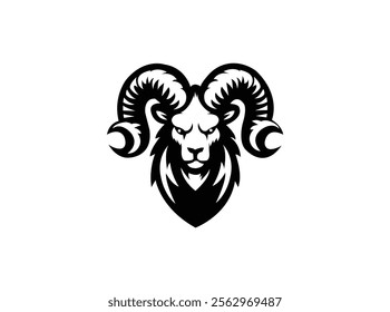 Ram Logo Design Vector Art