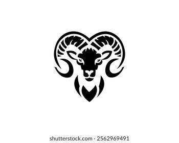 Ram Logo Design Vector Art