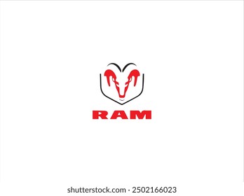 RAM LOGO design ,vector, illustration, icon and isolate template .