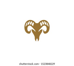 Ram logo goat vector icon 