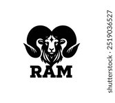 Ram logo,the logo that embodies the power, agility, and enduring spirit of the ram.
