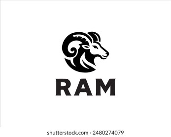 Ram logo,the logo that embodies the power, agility, and enduring spirit of the ram.