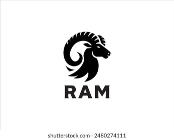 Ram logo,the logo that embodies the power, agility, and enduring spirit of the ram.