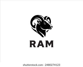 Ram logo,the logo that embodies the power, agility, and enduring spirit of the ram.