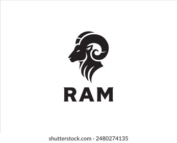 Ram logo,the logo that embodies the power, agility, and enduring spirit of the ram.