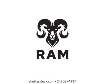 Ram logo,the logo that embodies the power, agility, and enduring spirit of the ram.