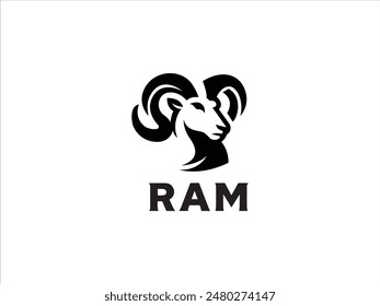 Ram logo,the logo that embodies the power, agility, and enduring spirit of the ram.