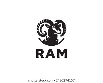 Ram logo,the logo that embodies the power, agility, and enduring spirit of the ram.