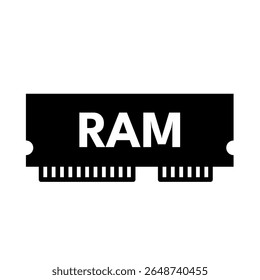 RAM memory card – vector icon