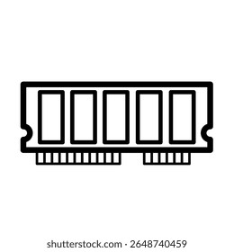 RAM memory card – vector icon