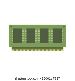Ram memory icon illustrated on background