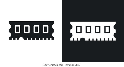 RAM memory icon in solid style