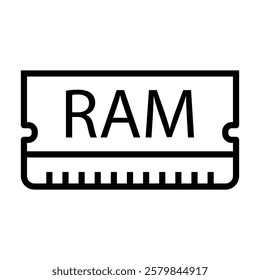 ram memory icon vector design templates