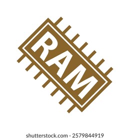 ram memory icon vector design templates